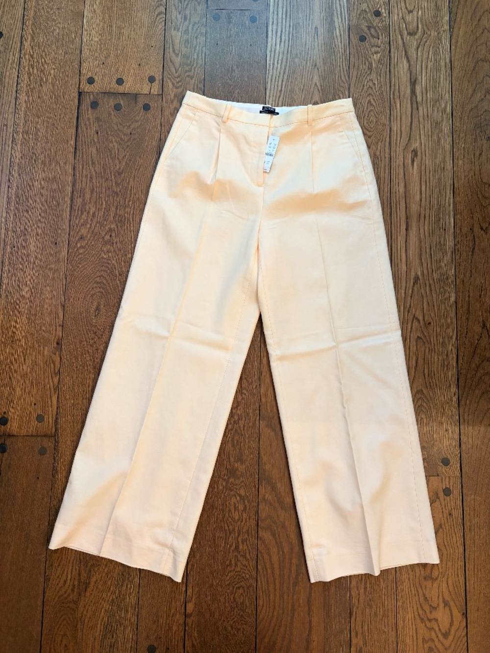 NWT J. Crew Essential Wide Leg Pant (Gramercy Linen Blend) - Size 12